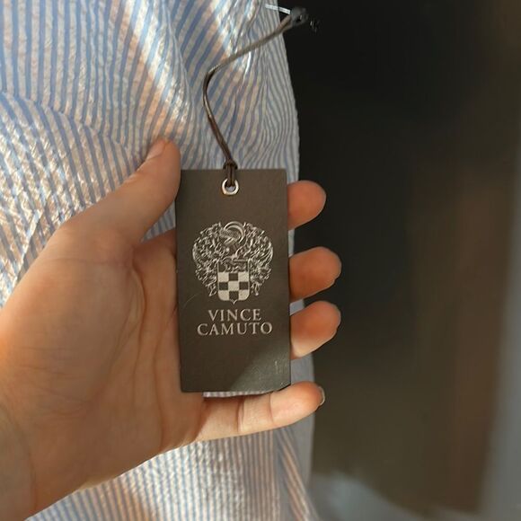 Vince Camuto Light Blue Sleeveless Dress - Picture 2 of 5